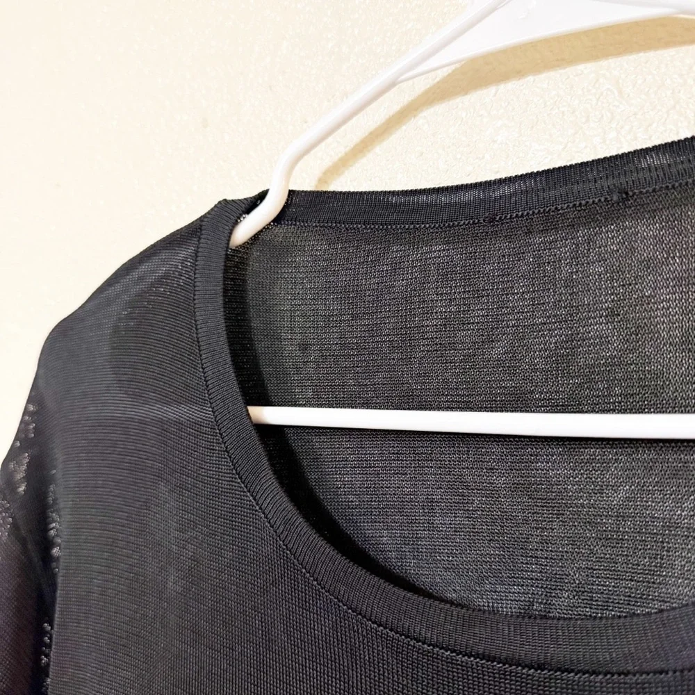 Saint Laurent Open-Back Knit Dress Boat Neck Pencil Skirt size large - Picture 11 of 16